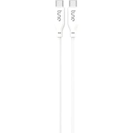 Καλώδιο Φόρτισης Tune TechFlex USB-C σε USB-C 1.5m - White