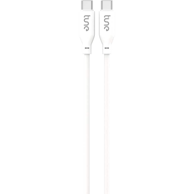 Καλώδιο δεδομένων Tune Techflex Usb-C to Usb-C 1.5m - White