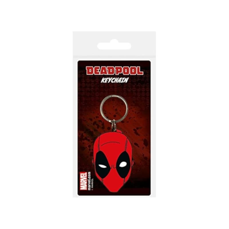 PYRAMID Μπρελόκ Pyramid International Deadpool Face Rubber - Μαύρο/Κόκκινο