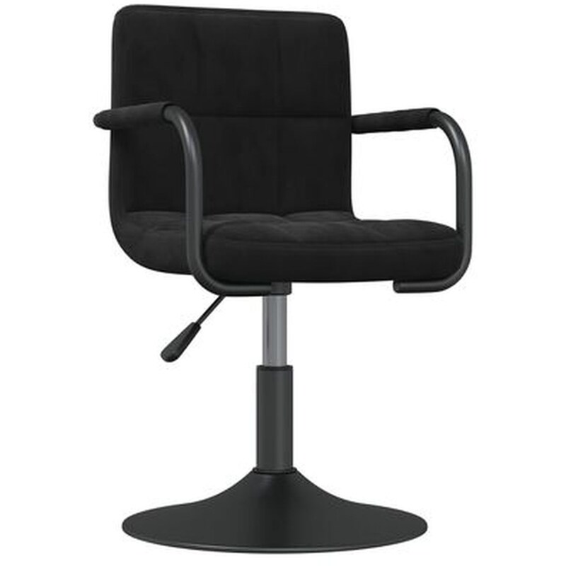 Καρέκλα Τραπεζαρίας Vidaxl Βελούδινη - Μαύρη VIDAXL