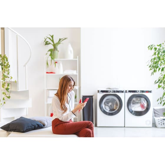 HOOVER HWP 49AMBC7/1-S 9 kg 1.400 Στροφές Λευκό Πλυντήριο Ρούχων image 12