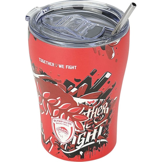 Κούπα Θερμός Καφέ Estia Home Art Save the Aegean Olympiacos BC Edition Together We Fight 350ml image 1