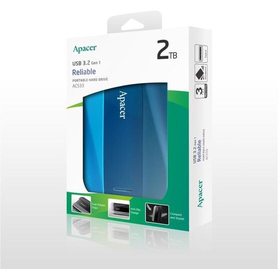 Εξωτερικός Δίσκος HDD APACER AC533 2.5" USB 3.2 - 2TB image 3