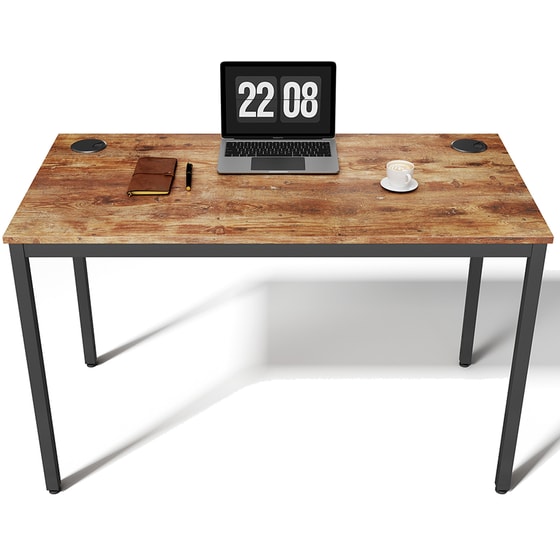 Γραφείο Μελέτης Eureka Ergonomic από Μοριοσανίδα 108.2x68cm - Καφέ image 4