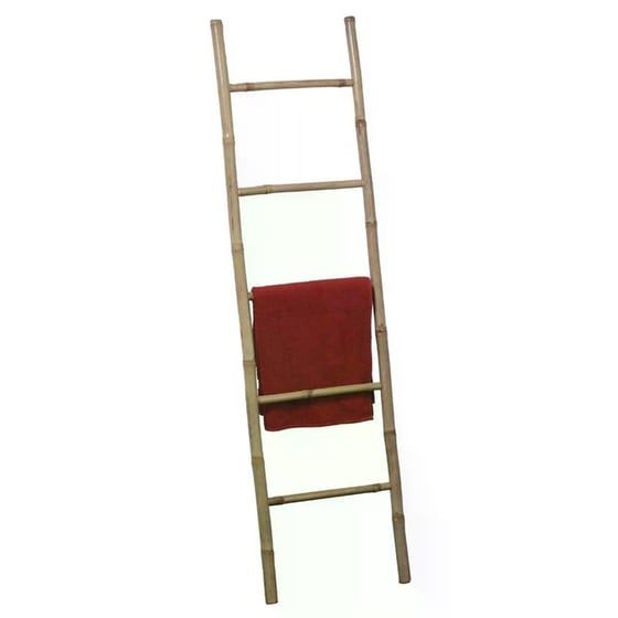 Κρεμάστρα Σκάλα από Bamboo T-d 9638195 45x2.5x170 cm - Ανοιχτό Καφέ image 1
