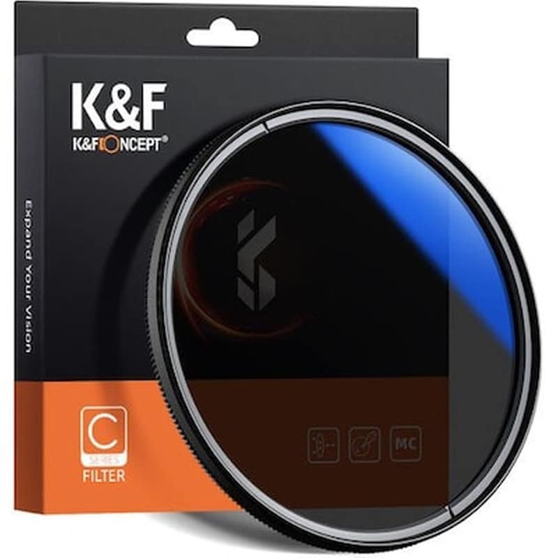 K&amp;F CONCEPT K And F Concept 58mm Blue Multi-coated Circular Polarizer Slim Filter