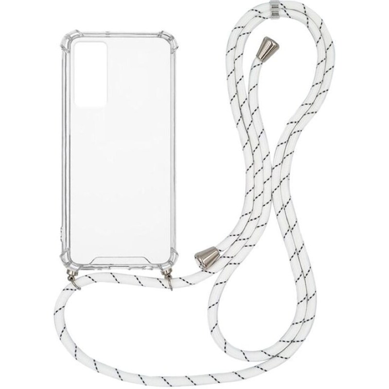 SONIQUE Θήκη Xiaomi Xiaomi 12X 5G - Sonique Armor Clear Με Κορδόνι - Λευκό