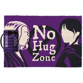 Πατάκι Εισόδου Pyramid Wednesday No Hug Zone 60x40 cm - Μωβ/Μαύρο
