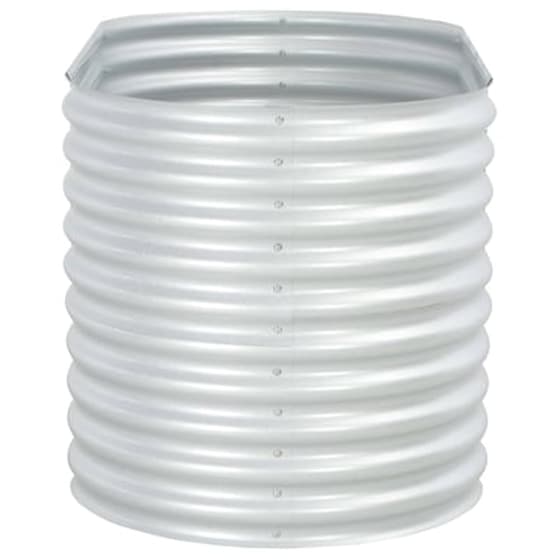 Vidaxl Ζαρντινιέρα Υπερυψωμένη Ασημί 160x80x81 Εκ. Γαλβανισμ. Χάλυβας image 2