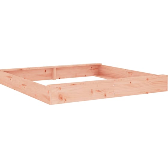 VidaXL Αμμοδόχος με Καθίσματα Τετράγωνη 160x160x20cm Ξύλινη - Φυσικό Χρώμα Ξύλου image 5