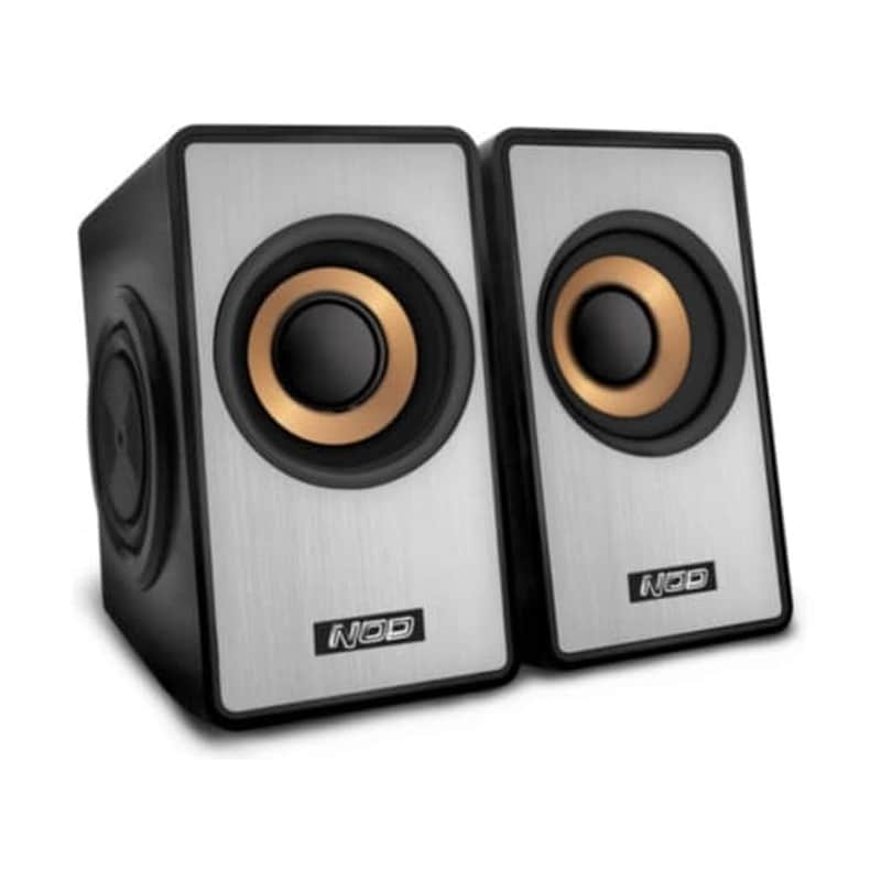 Ηχεία 2.0 Nod Side FX 6W - Μαύρο/Ασημί