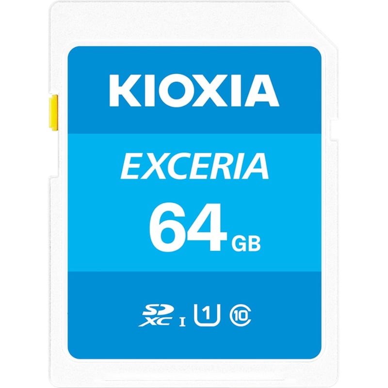 Kioxia Exceria SDXC 64GB Class 10 U1 UHS-I