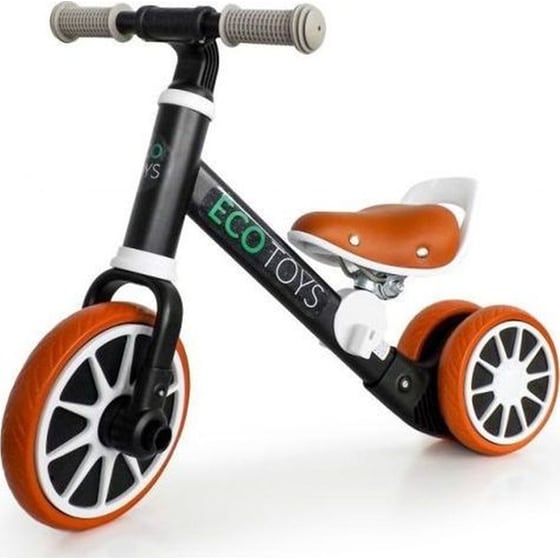Παιδικό Ποδήλατο Ισορροπίας Ecotoys Lc-v1307 - 2 Σε 1 Ατσάλινο Κατάλληλο Για Παιδιά 2+ Ετών - 65x31x49 cm, Μαύρο image 1