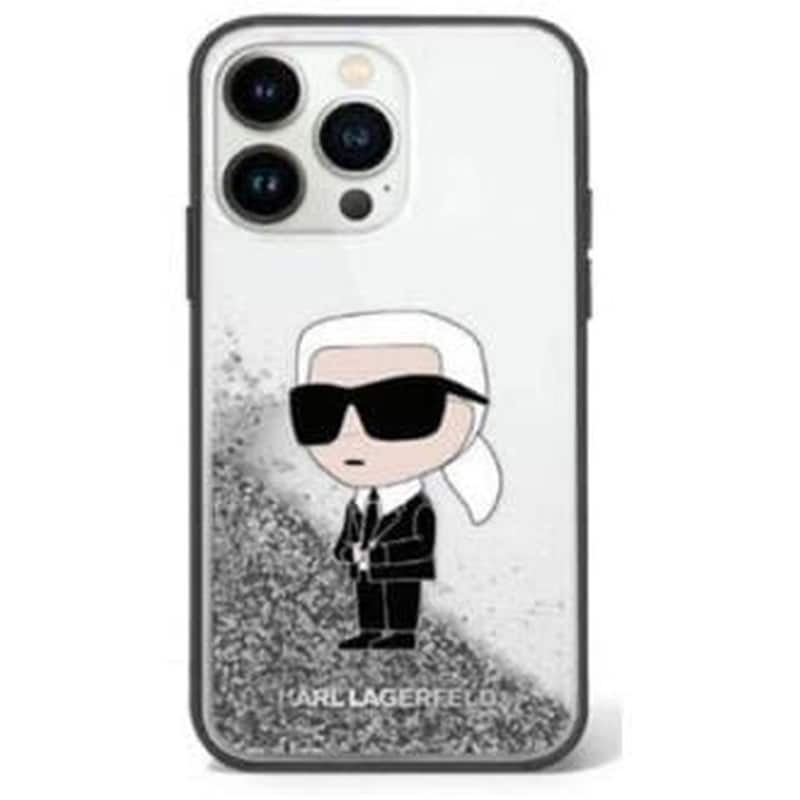 KARL LAGERFELD Karl Lagerfeld Ikonik Case Choupette Θήκη Προστασίας Από Liquid Σιλικόνη – Iphone 11 (clear / Silver Glitter – Klhcn61lkcnsk)