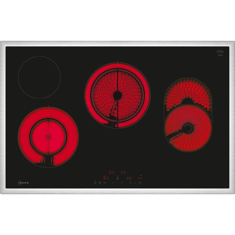 NEFF T18SDH9L0 80 cm Μαύρο Εστία Κεραμική Αυτόνομη