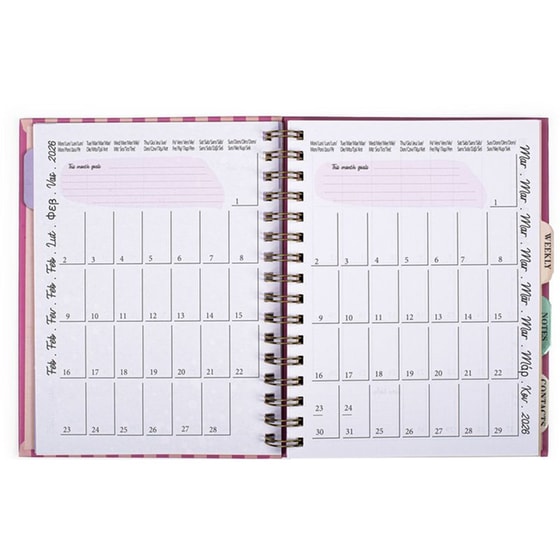 Ημερολόγιο Posh+Pop 2026 12Μ Σπιράλ Daisy image 5