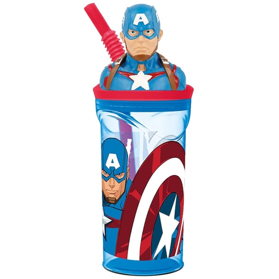 Ποτήρι Avengers Captain America 3D 360 ml - Πολύχρωμο image 0