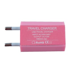Φορτιστής Πρίζας Oem Mini Usb 1A - Pink