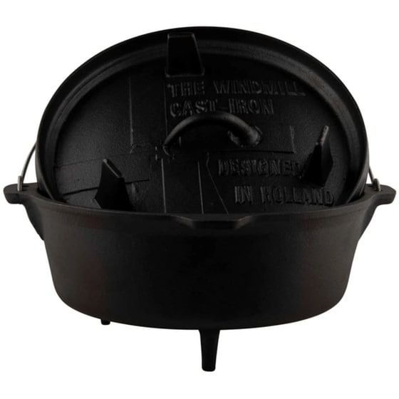 Μαντεμένια Γάστρα Dutch Oven THE WINDMILL TWM011 8.5 L Μαύρο image 1