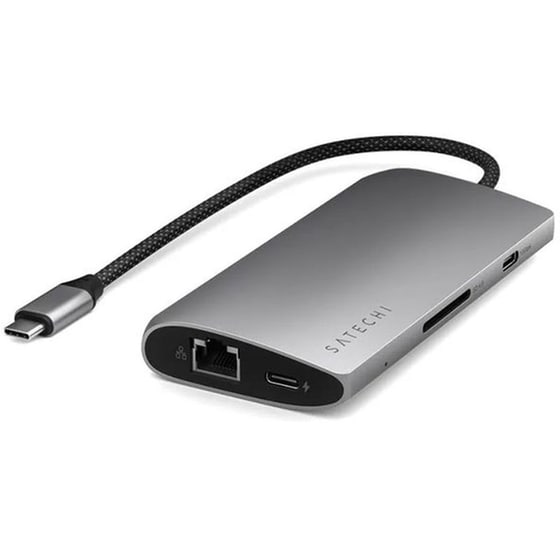 USB-C Hub Satechi Multiport Adapter 8K with Ethernet V3 4*C/HDMI - Space Gray image 6