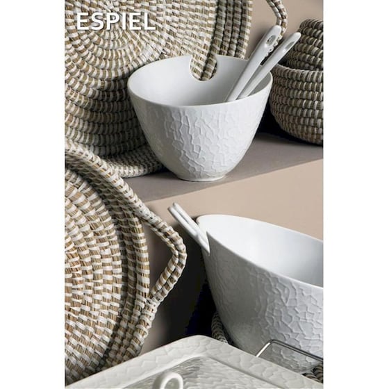 Δίσκος Διακόσμησης Espiel Kag140 Ψάθινο 40x40x6 cm - Μπεζ image 3