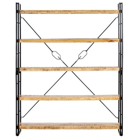 Βιβλιοθήκη VidaXL Μεταλλική 140x180 cm - Καφέ image 2