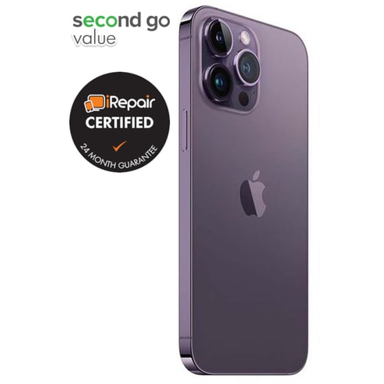 Μεταχειρισμένο Apple iPhone 14 Pro Max 128GB Deep Purple second go value Certified by iRepair image 4