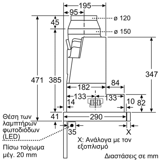 BOSCH DFR067T51 60 cm Inox Απορροφητήρας Συρόμενος image 10