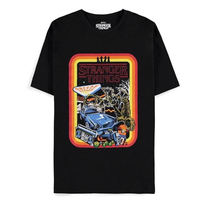 DIFUZED T-shirt Difuzed Stranger Things Arcade - Μαύρο