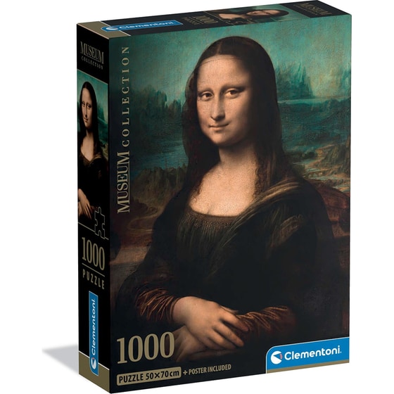 Παζλ Clementoni Museum Collection Leonardo da Vinci: Μόνα Λίζα (1000 Κομμάτια) image 0