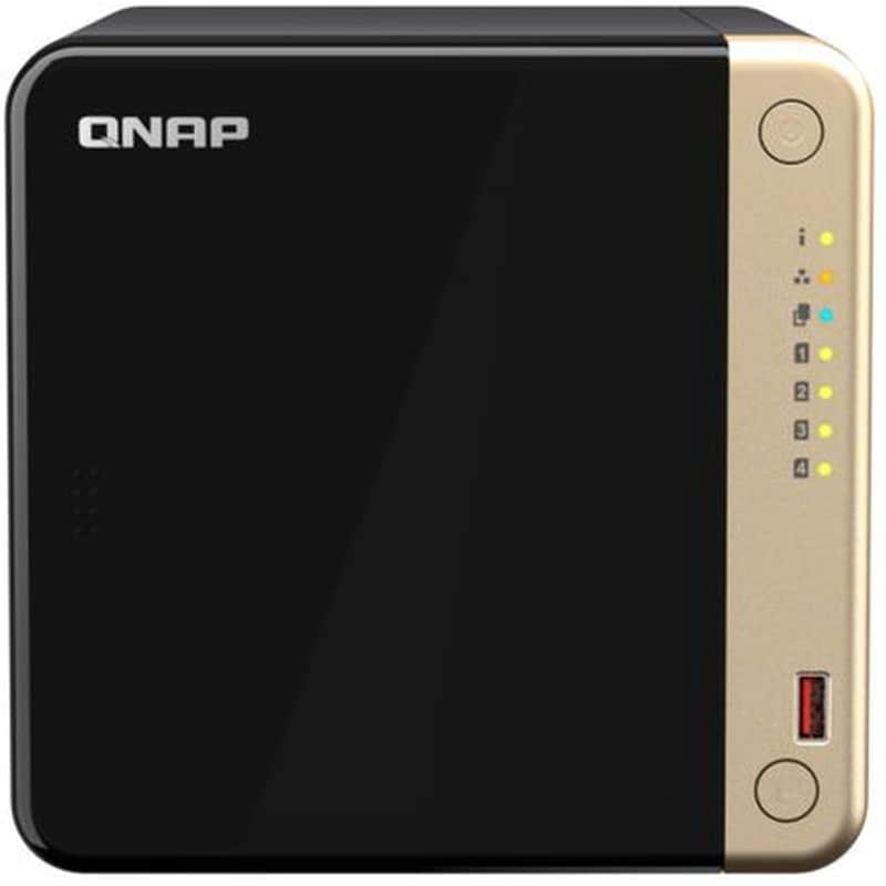 QNAP TS-464-8G NAS Tower σκληρού δίσκου 4 θέσεων για SSD HDD με σύνδεση USB 3.2, Ethernet