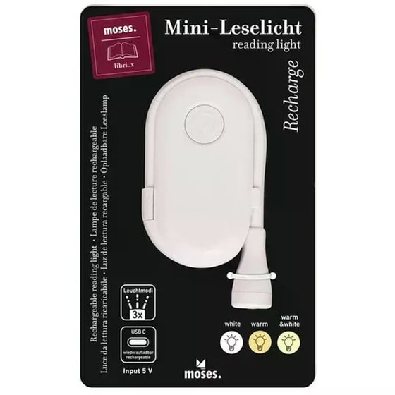 Φωτάκι Ανάγνωσης Moses με Κλιπ Εύκαμπτο (1 Τεμάχιο) image 6