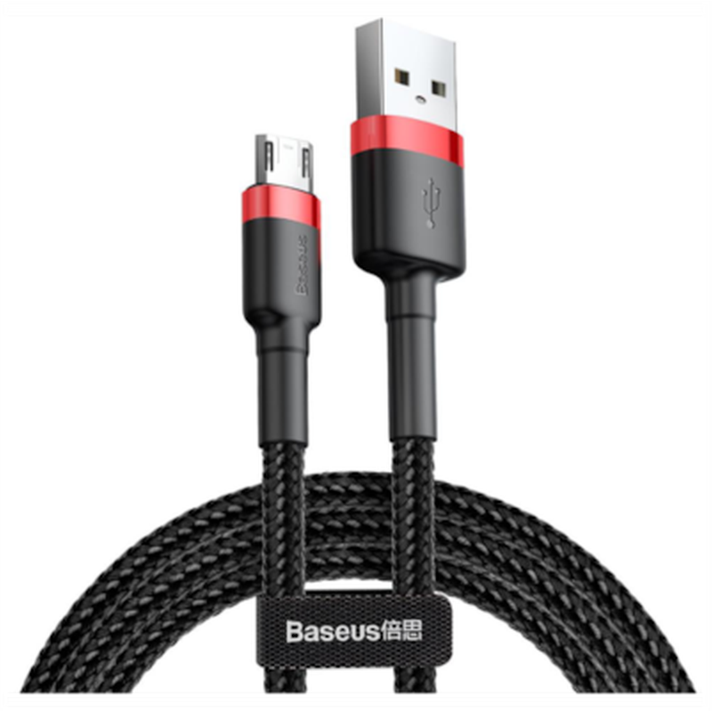 BASEUS Καλώδιο δεδομένων Baseus Cafule Usb to Microusb 3m 1.5A - Red/Black