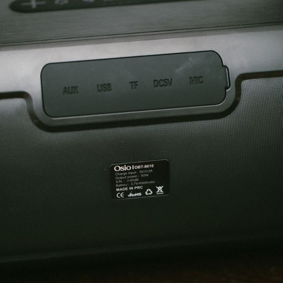 Osio OBT-8010 Φορητό Ηχείο 50W - Μαύρο image 15