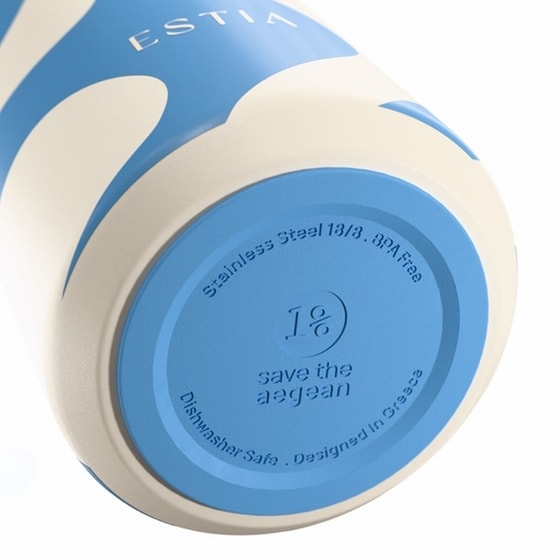 Μπουκάλι Θερμός Estia Flow Save the Aegean Ocean Waves 500 ml image 3