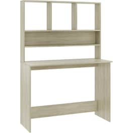 Γραφείο VidaXL με Ράφια από Μοριοσανίδα 110x45x157 cm - Sonoma Δρυς