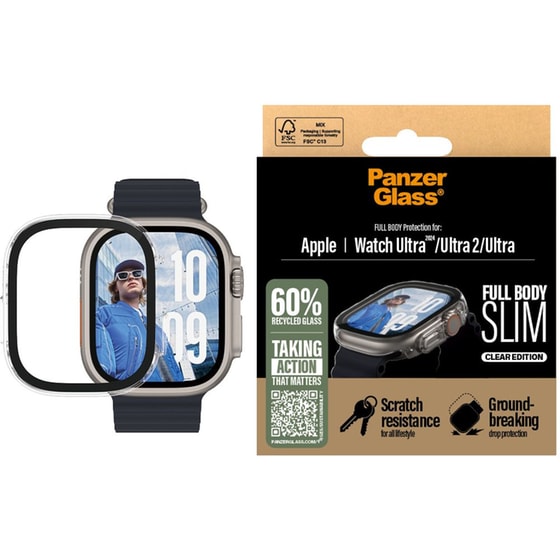 Προστασία Οθόνης PanzerGlass Full Body Slim Protection Tempered Glass για Apple Watch Ultra/Ultra 2 49mm image 2