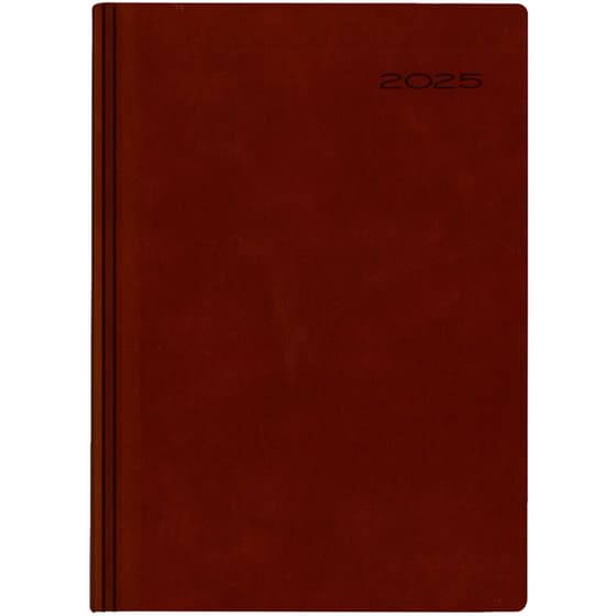 Ημερολόγιο Ημερήσιο 2025 Θεοφύλακτος 12M 17.2x24 cm New York Μπορντό image 0