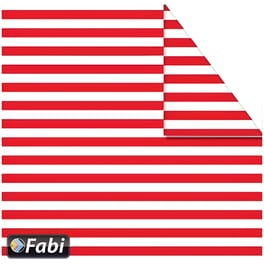 Κλασικό Χαρτόνι Fabi 50x70 cm Κόκκινο Ριγέ