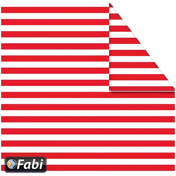 Κλασικό Χαρτόνι Fabi 50x70 cm Κόκκινο Ριγέ image 0