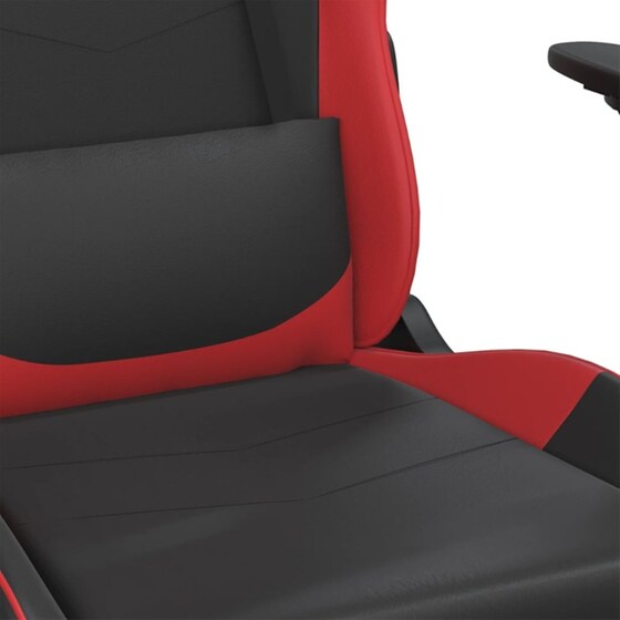 Καρέκλα Gaming VIDAXL 3143642 με Ρυθμιζόμενα Μπράτσα από Τεχνητό Δέρμα - Μαύρο / Κόκκινο image 5