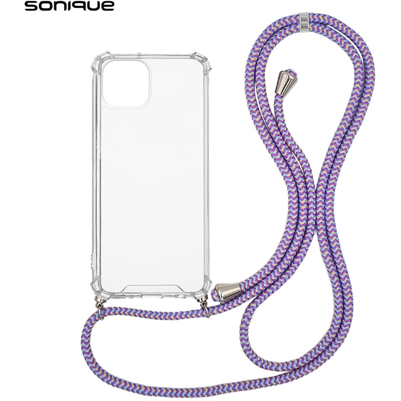 Θήκη Apple iPhone 14 - Sonique Armor Clear - Rainbow Λιλά