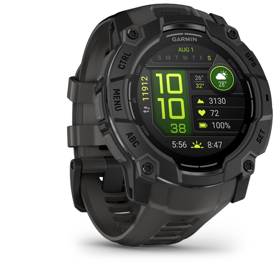 Smartwatch Garmin Instinct 3 Amoled 50mm - Black with Charcoal image 1