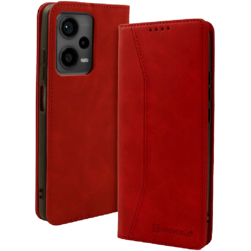 BODYCELL Θήκη Πορτοφόλι Xiaomi Redmi Note 12 5g - Bodycell - Κόκκινο