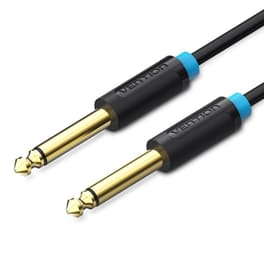 Καλώδιο Ήχου Vention BAABG 6.3mm male σε 6.3mm male 1.5m - Μαύρο
