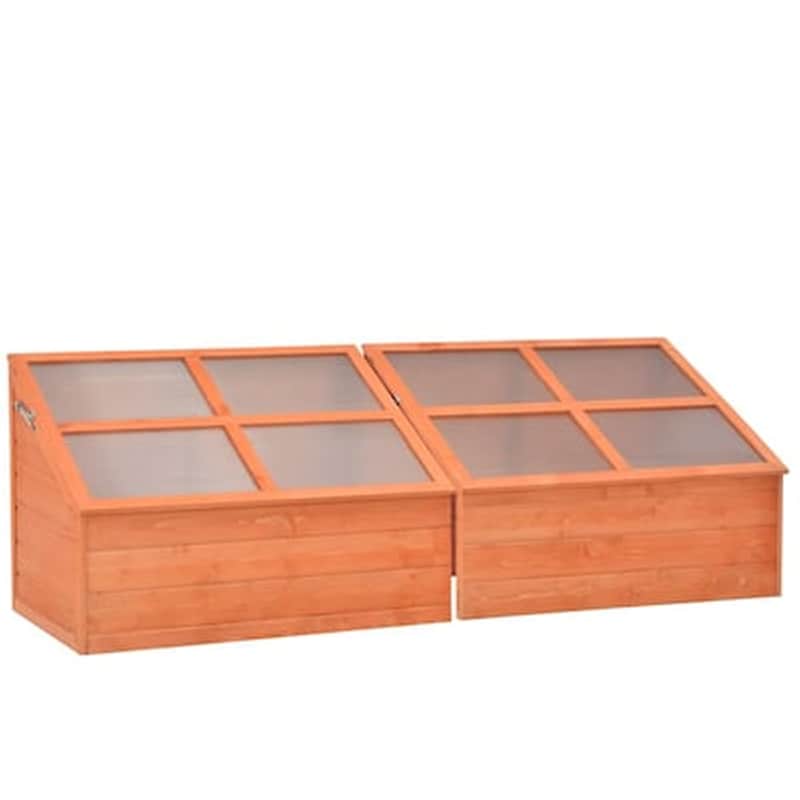 VIDAXL Vidaxl Θερμοκήπιο 180 X 57 X 62 Εκ. Ξύλινο