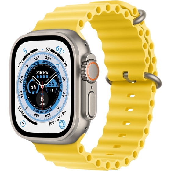 Apple Watch Ultra Titanium 49mm GPS + Cellular - Yellow Ocean Band image 0