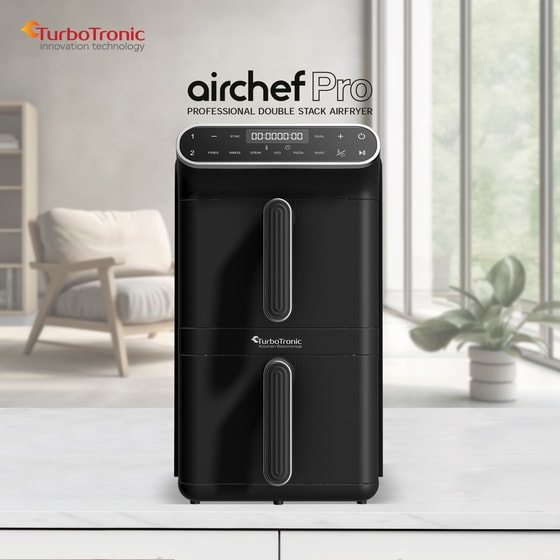 TURBOTRONIC TT-AF500D 2460 W 2 x 5.5 L Μαύρο Φριτέζα Αέρος image 9