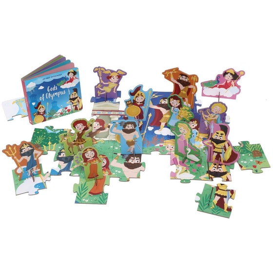 Gods of Olympus - Book and 40 pcs. Puzzle with standing pieces image 1