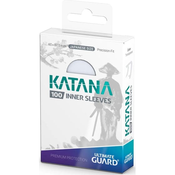 Ultimate Guard Katana Inner Sleeves Standard Size - Clear(100 Sleeves) image 1